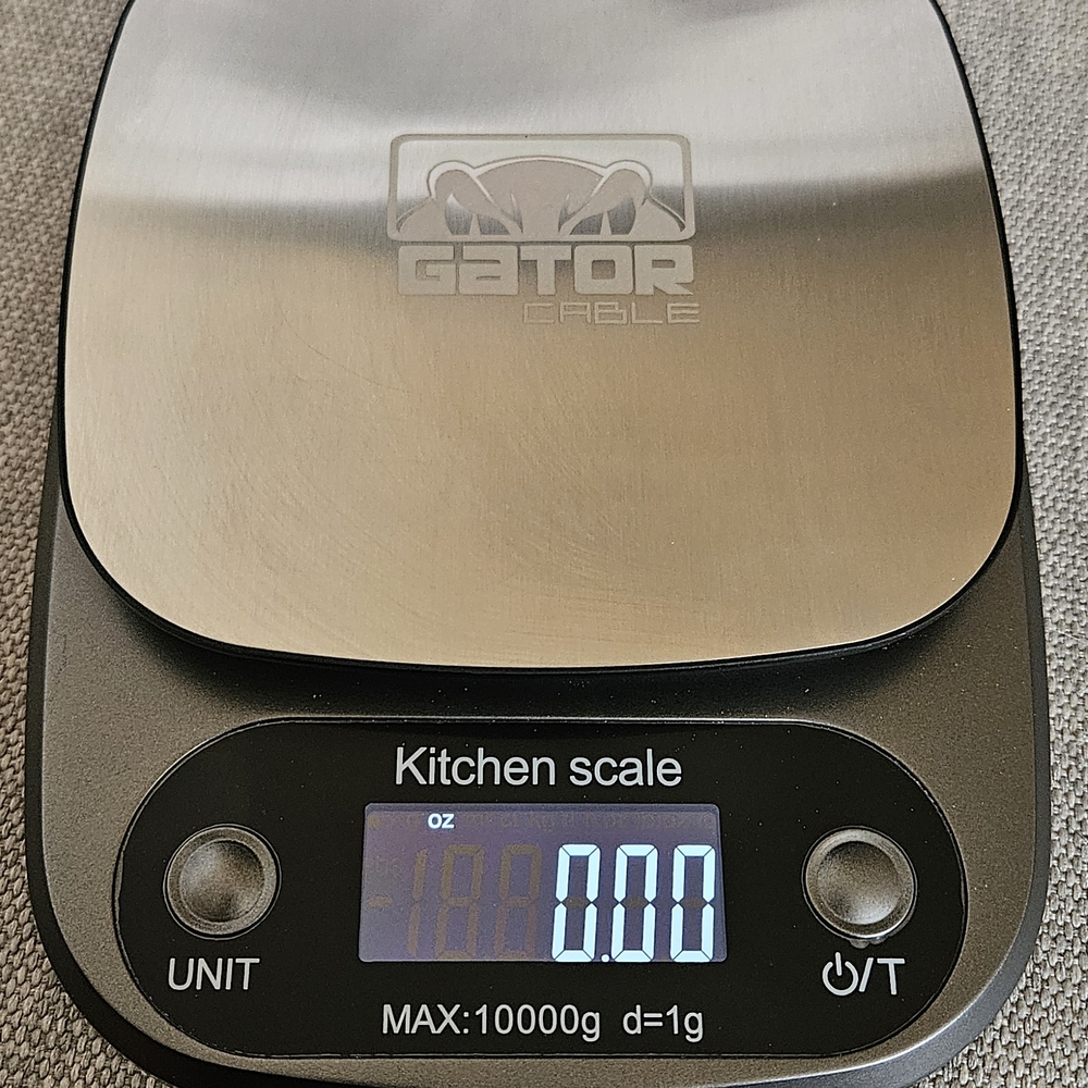 Black and Silver Kitchen Scale